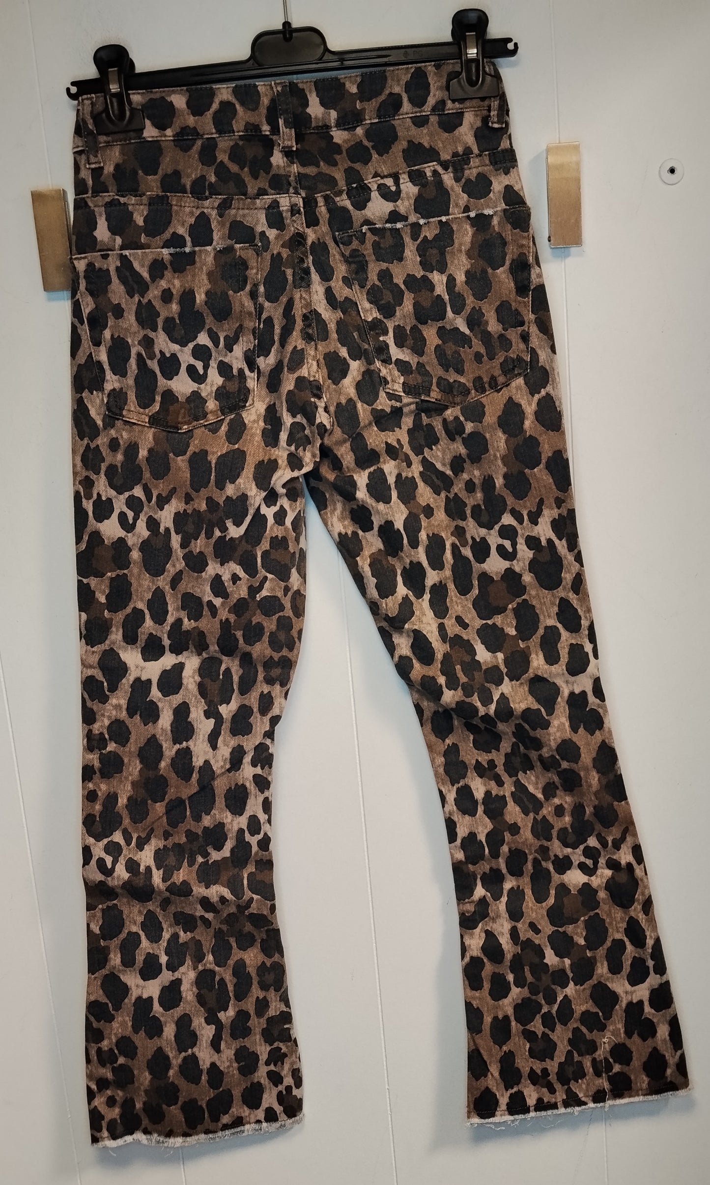 Jeans Donna Leopardati Goldenpoint Taglia XS Animalier Skinny