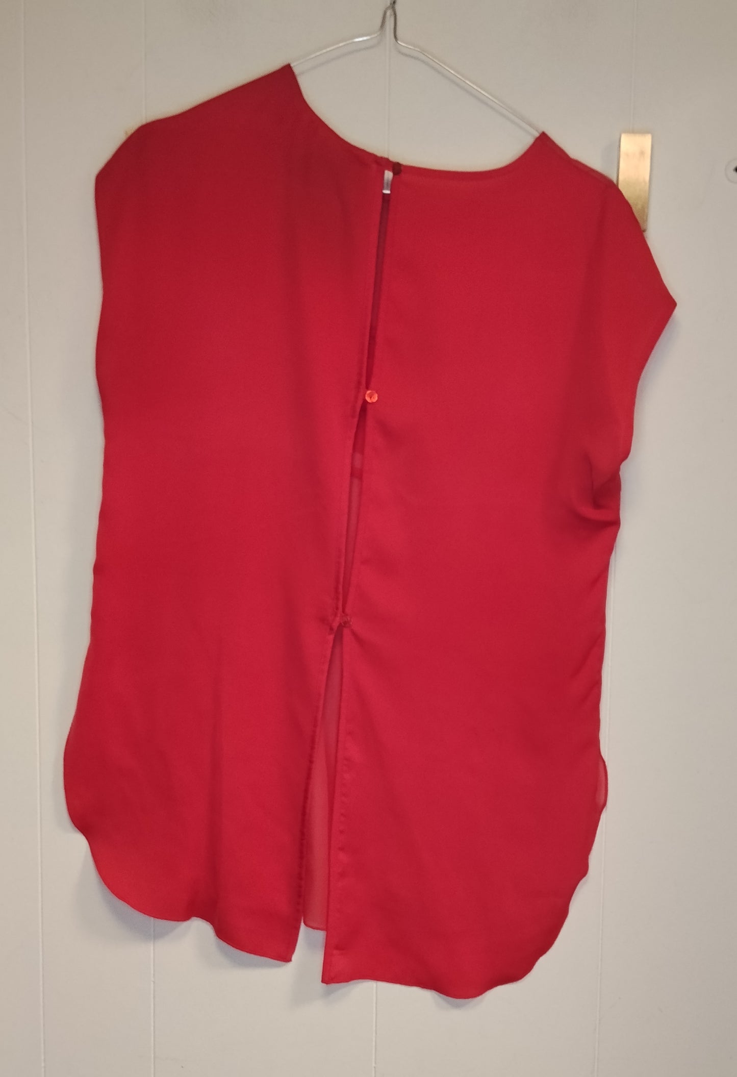 Blusa Donna Intimissimi Fucsia Trasparente Taglia S Elegante Chiffon