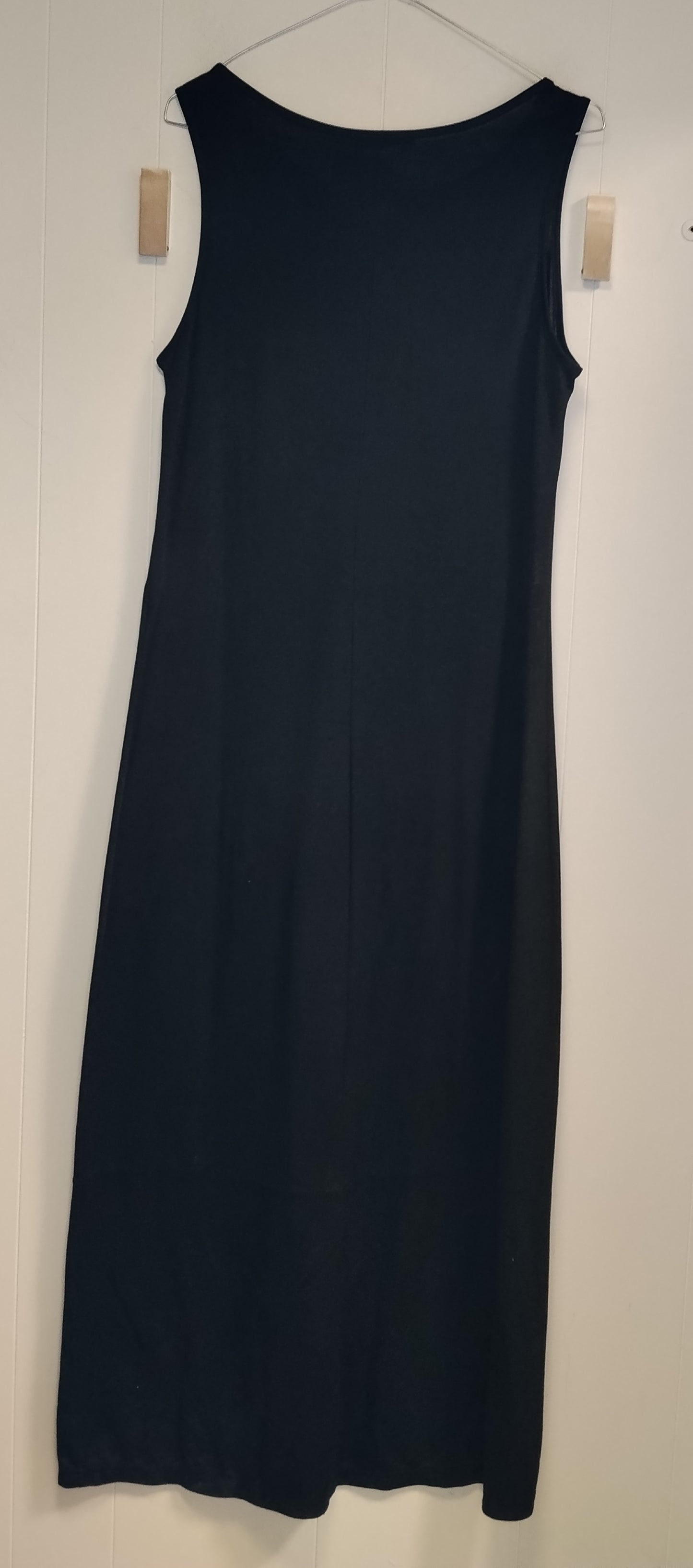 Abito Lungo Glenfield Blu Navy Taglia M Vestito Maxi Senza Maniche Basic Elegante