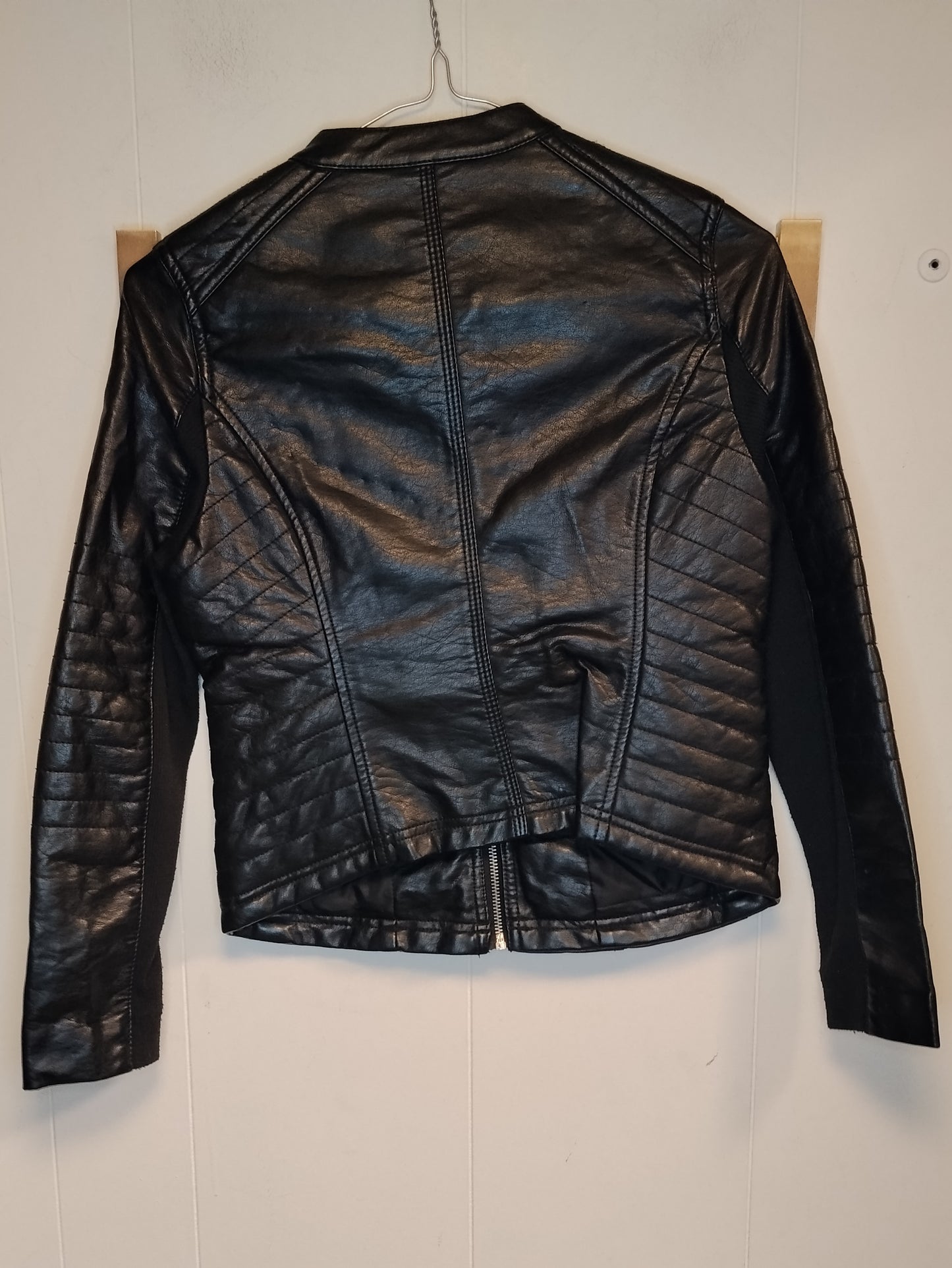 Giacca Ecopelle OVS Kids Nera Taglia 10-11 Anni 146 cm Stile Biker