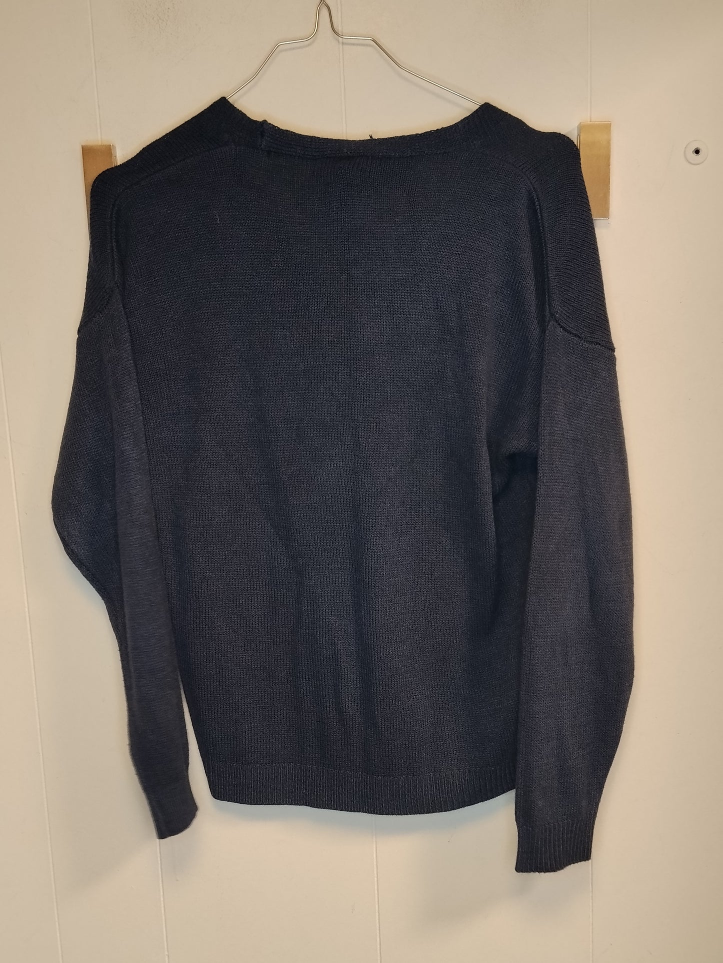 Cardigan Donna Pittarello Blu Navy Taglia L Maglia Aperta con Bottoni Casual