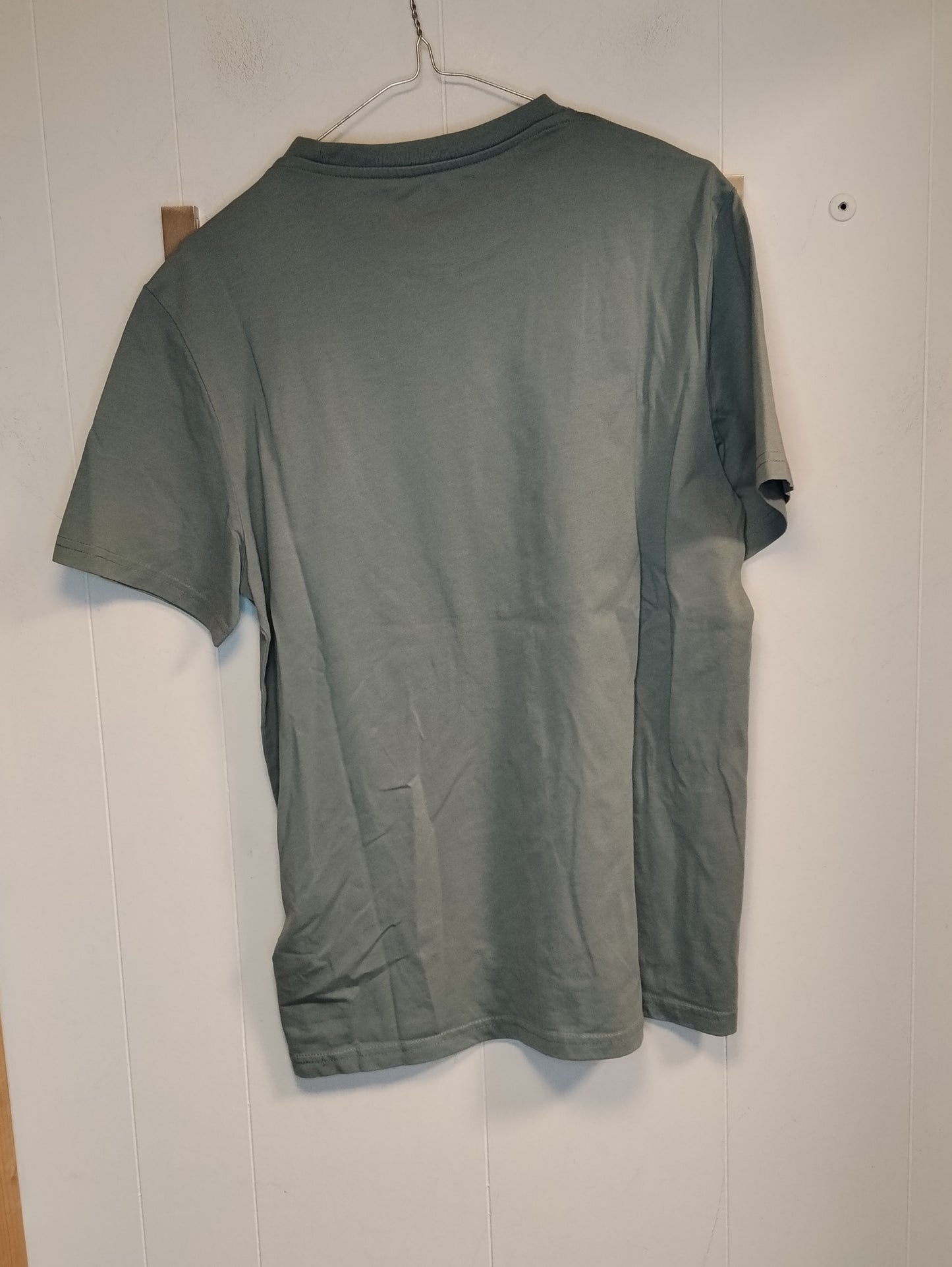 T-Shirt Uomo H&M Verde Salvia Basic Taglia M Maglietta Girocollo Casual