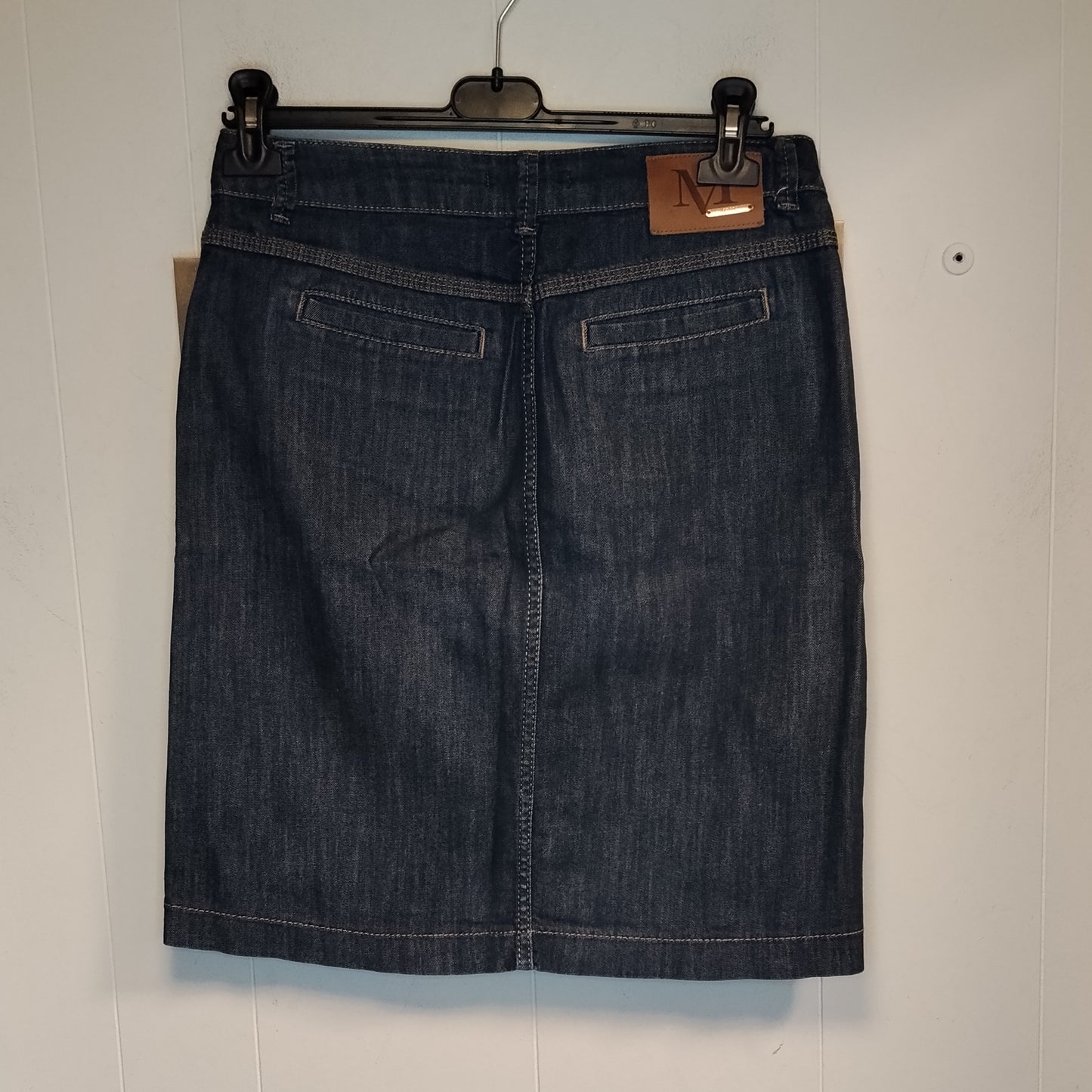 Gonna Donna Marella Jeans Blu Scuro Taglia 42 Denim Elegante Casual