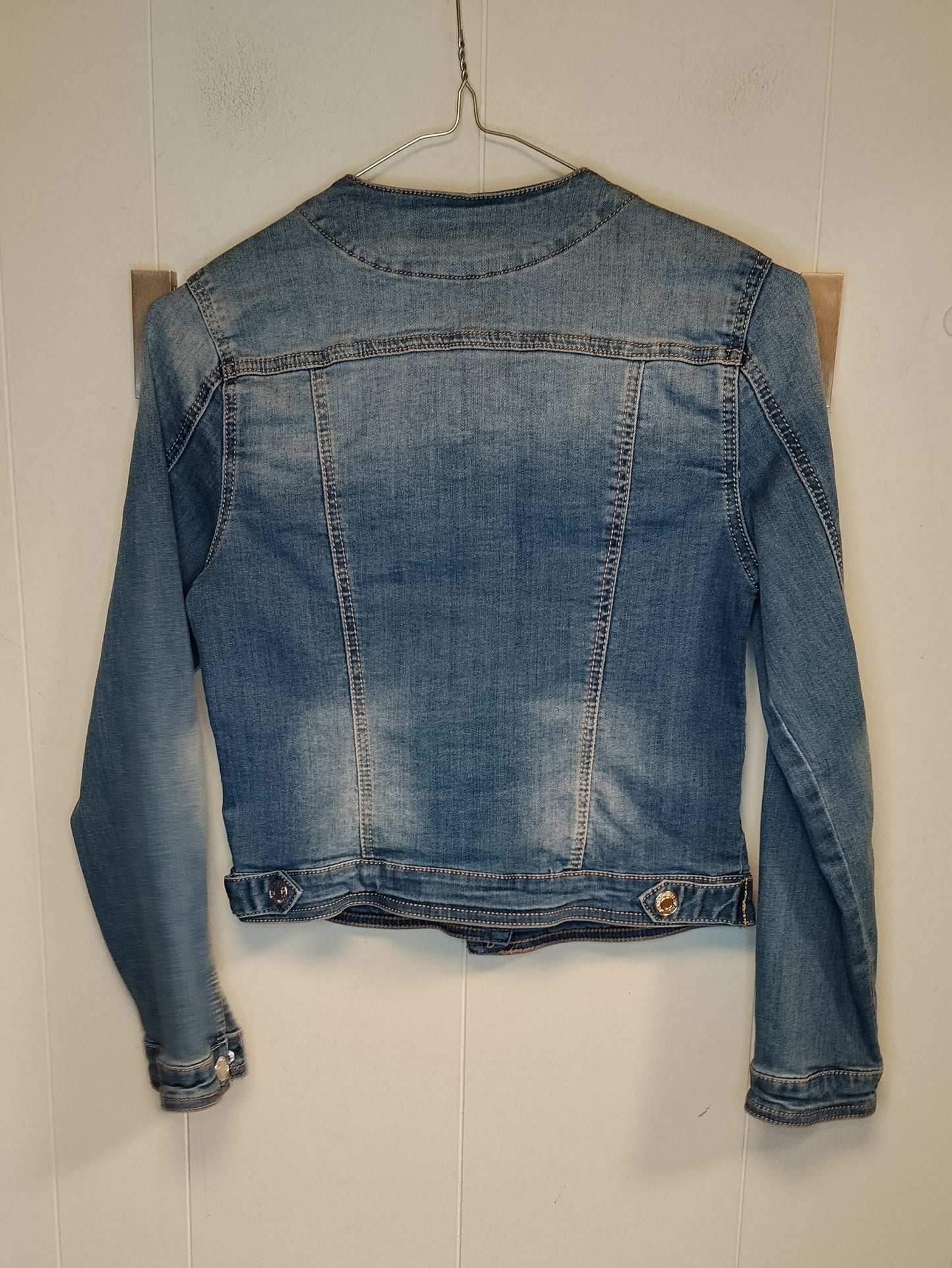 Giacca Jeans Bambina Miss Brum con Perle Taglia 12 Anni