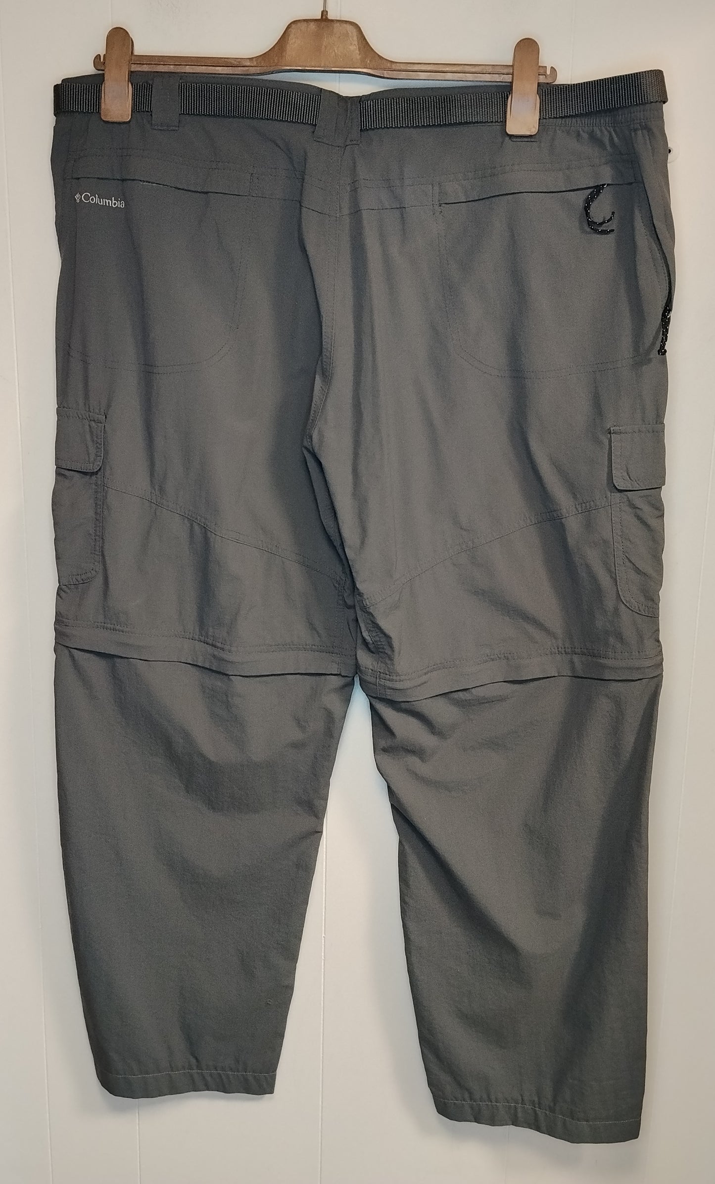 Pantaloni Trekking Uomo Columbia Convertibili Grigio Taglia XXL Omni-Wick