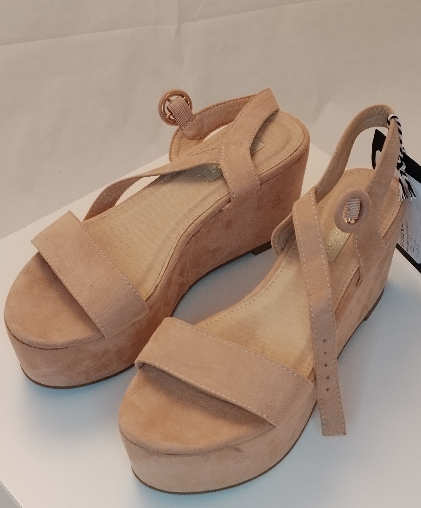 Sandali con zeppa Primadonna donna taglia 37 beige – sandali eleganti estivi