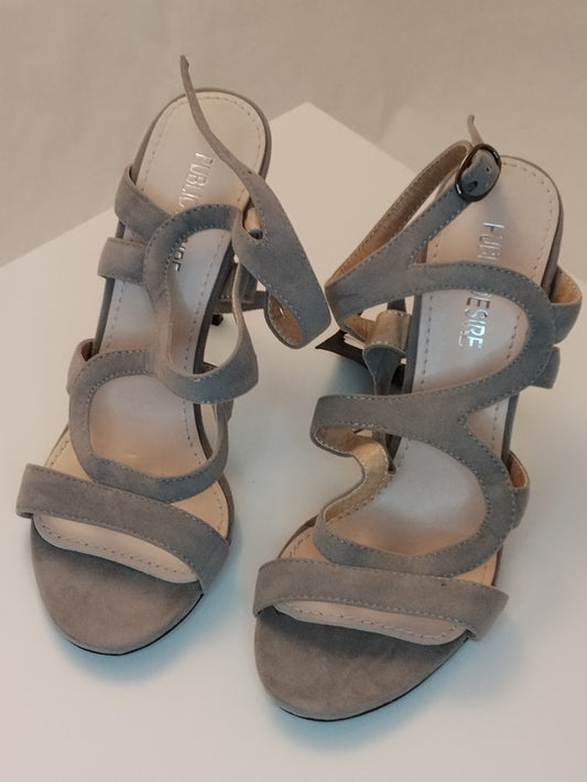 Sandali con tacco Public Desire donna taglia 37 grigi eleganti