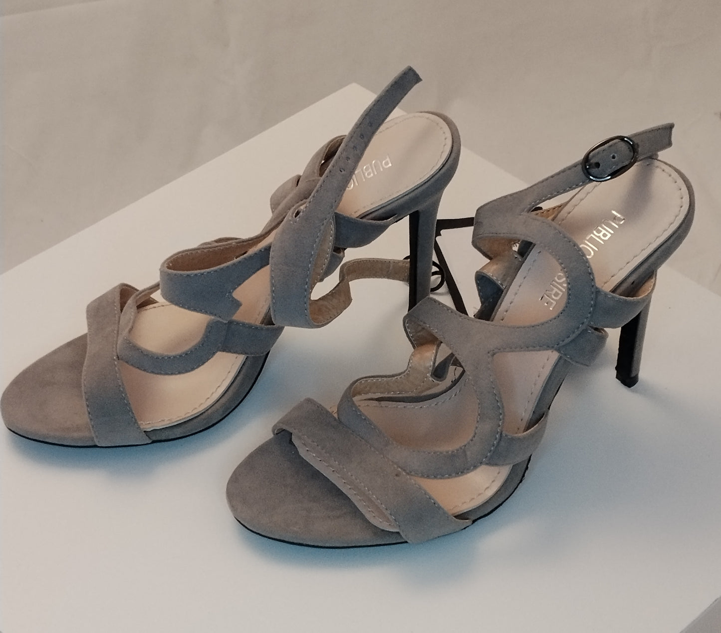 Sandali con tacco Public Desire donna taglia 37 grigi eleganti