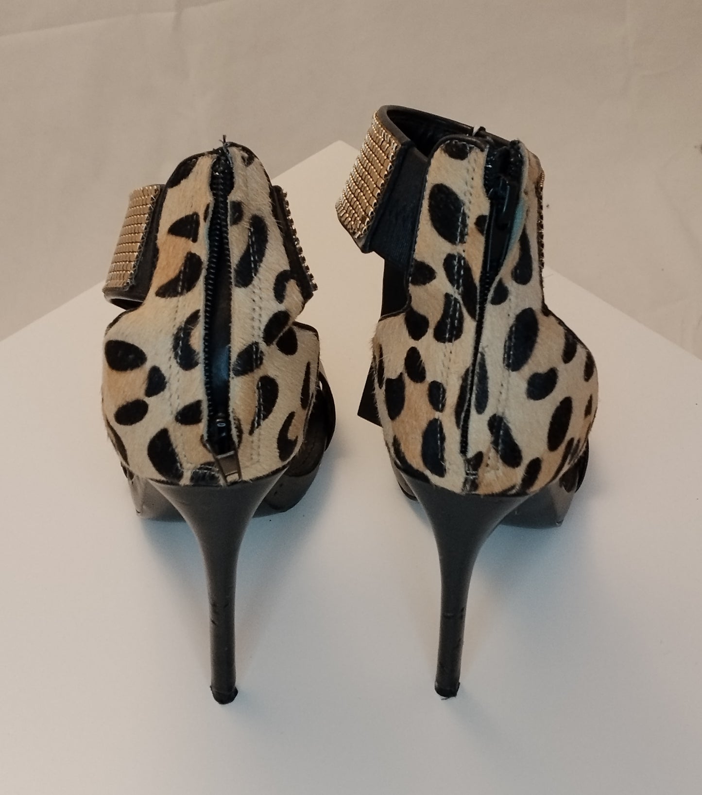 Sandali con tacco Steve Madden donna taglia 37 neri con strass eleganti