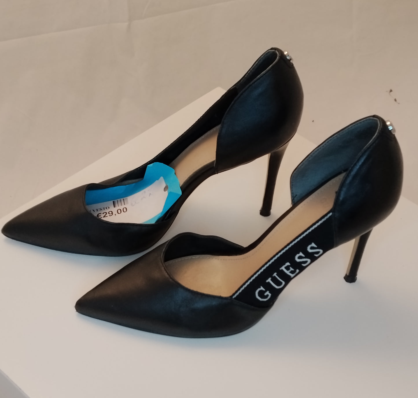 Décolleté Guess donna taglia 37 nere eleganti con tacco a spillo