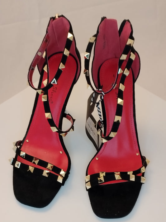 Sandali con borchie Sweet Shoes donna taglia 36 neri eleganti