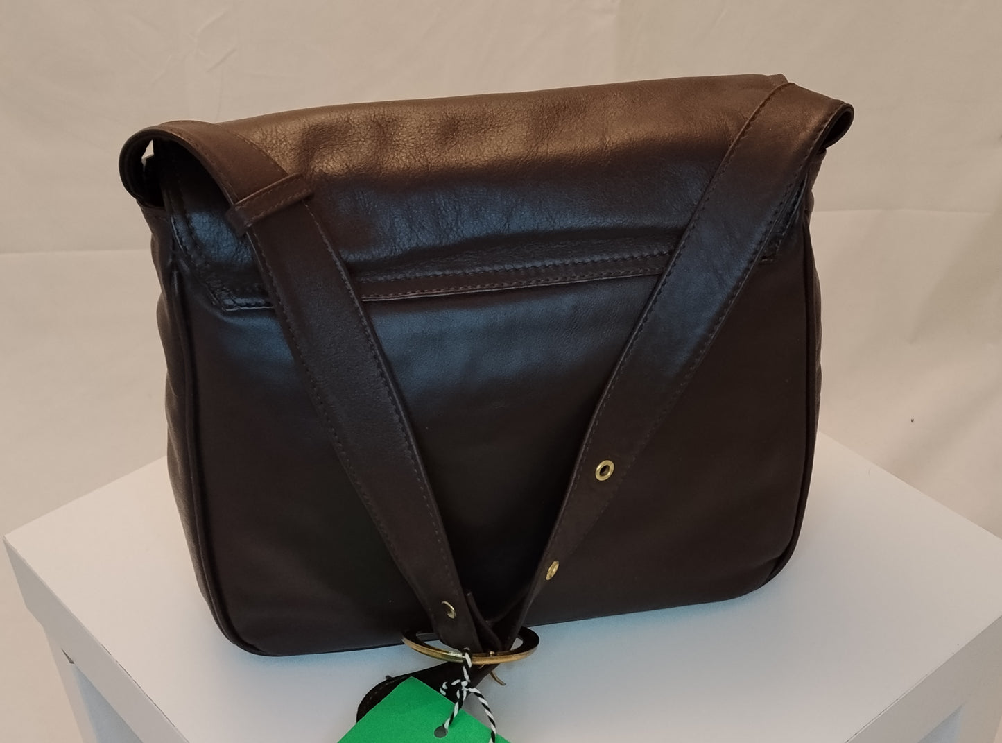 Borsa in pelle marrone tracolla vintage minimal – Stile classico