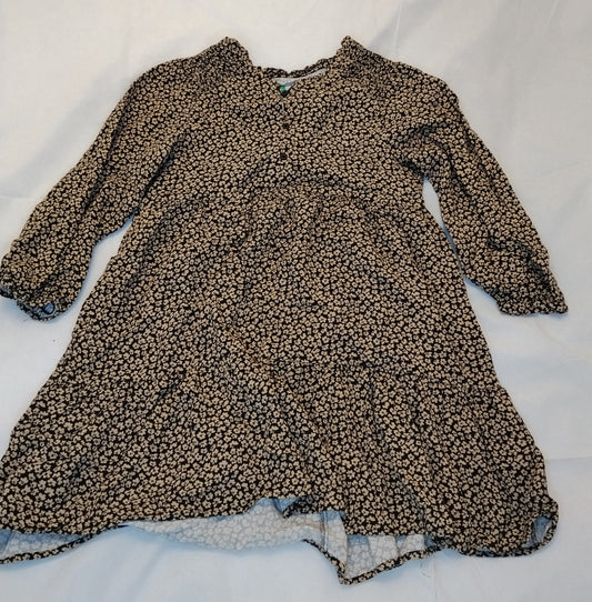 Vestito Zara bambina floreale marrone 8 anni 128 cm – Stile boho