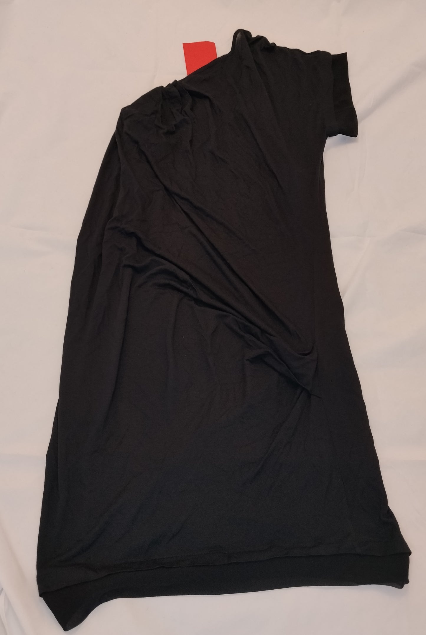Vestito Donna Benetton Nero Taglia M Abito Elegante Monospalla