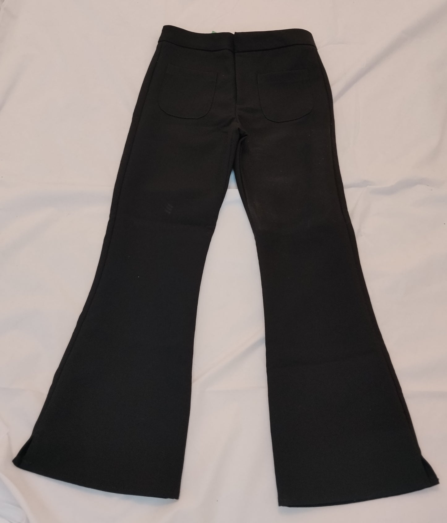 Pantaloni Bambina Zara Neri a Zampa Taglia 10 Anni 140 cm Eleganti