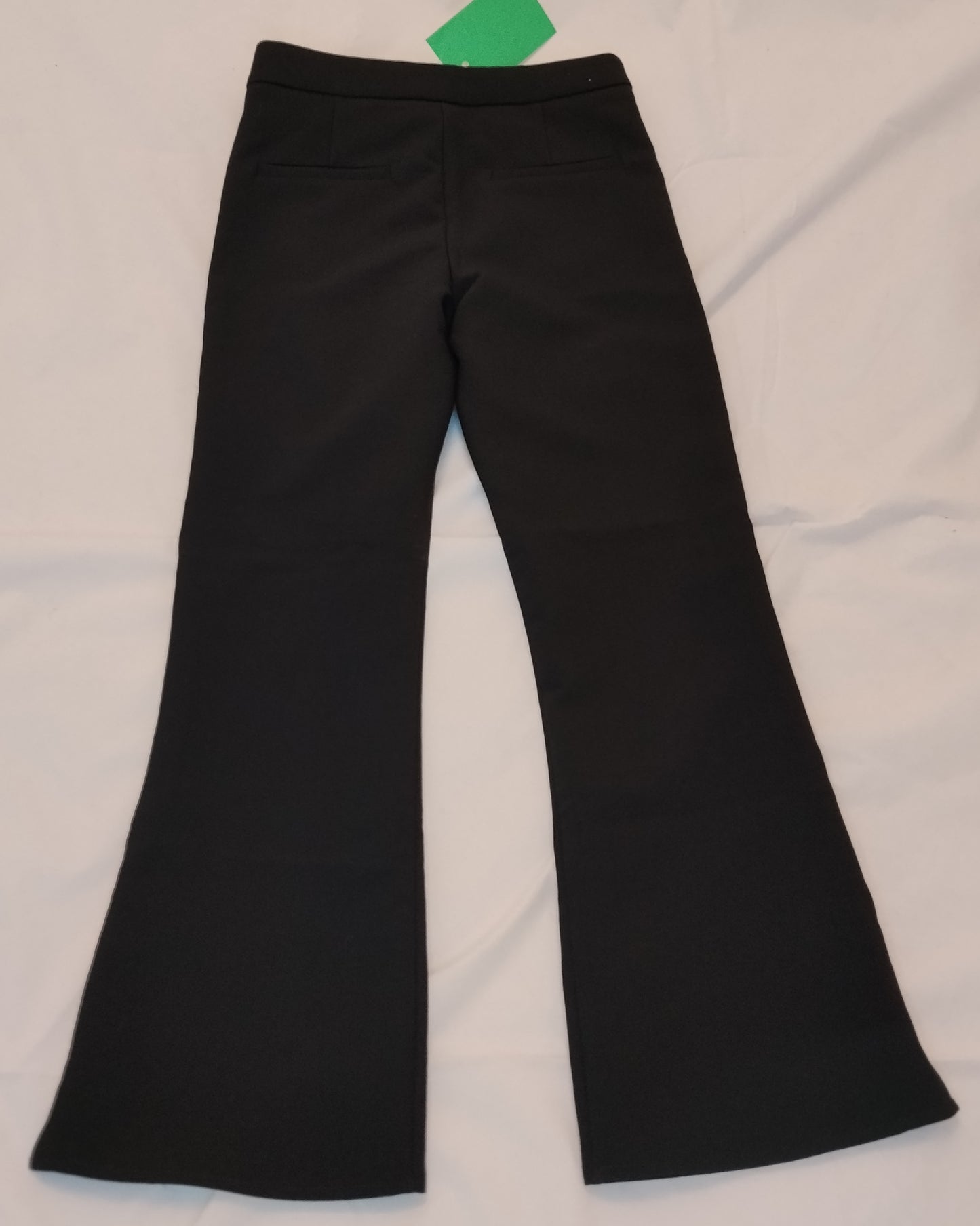 Pantaloni Bambina Zara Neri a Zampa Taglia 10 Anni 140 cm Eleganti