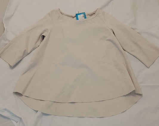 Blusa Donna Imperial Beige Taglia M Casacca Elegante Manica 3/4