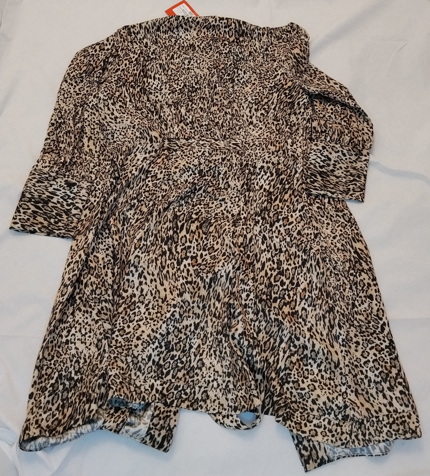 Abito Donna Kocca Fantasia Animalier Taglia M Vestito Elegante Casual Chic