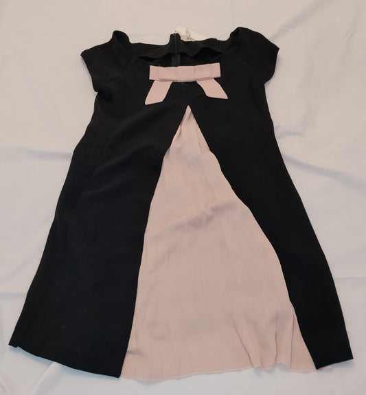 Abito Donna Imperial Nero e Rosa con Fiocco Taglia S Vestito Elegante Nuovo con Cartellino