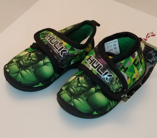 Pantofole Bambino Hulk Marvel Verdi Antiscivolo Taglia 21