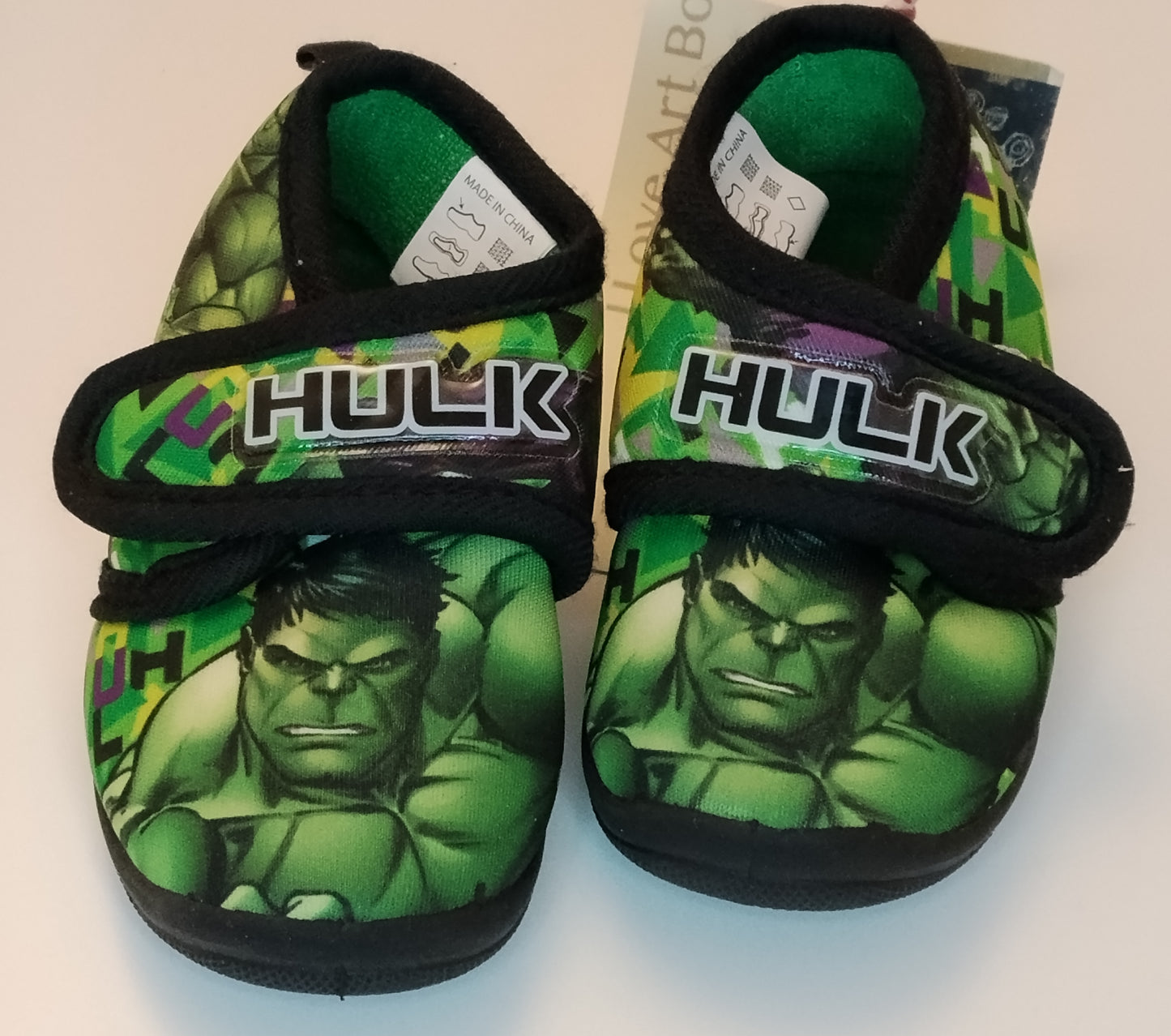 Pantofole Bambino Hulk Marvel Verdi Antiscivolo Taglia 21
