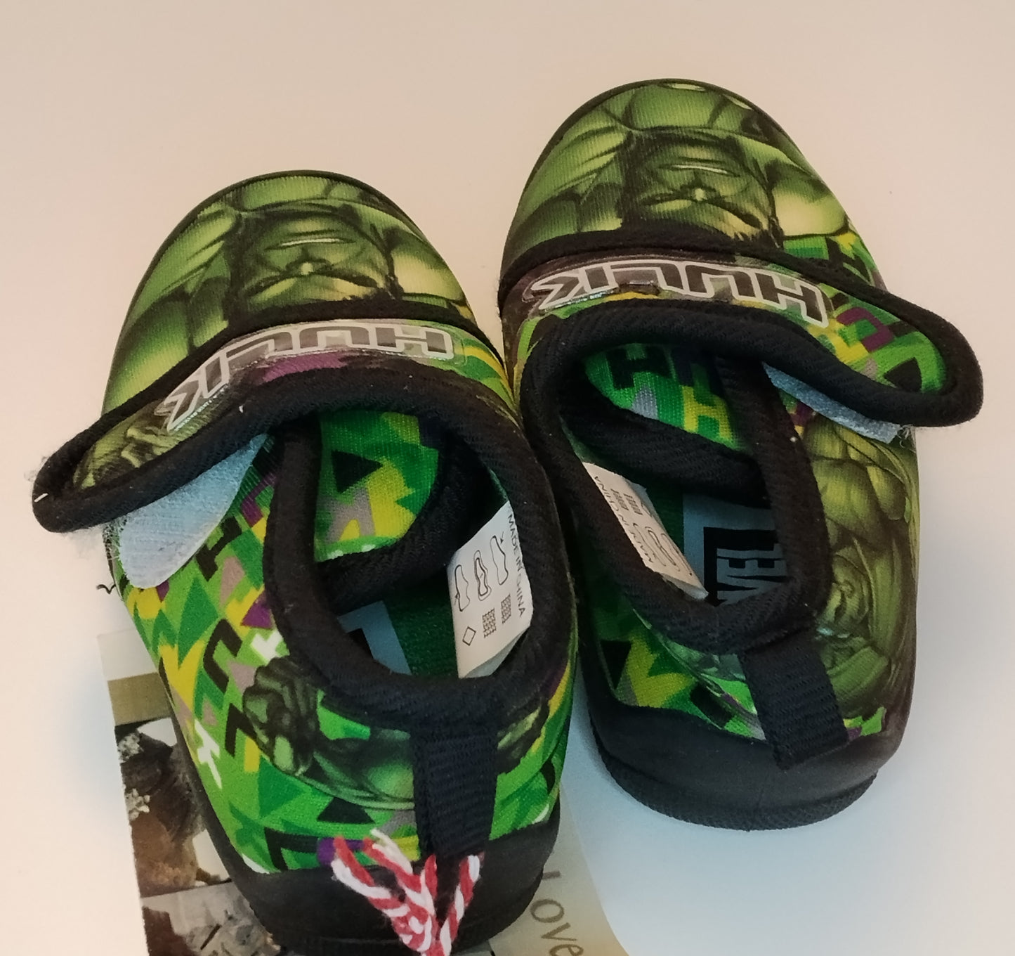 Pantofole Bambino Hulk Marvel Verdi Antiscivolo Taglia 21