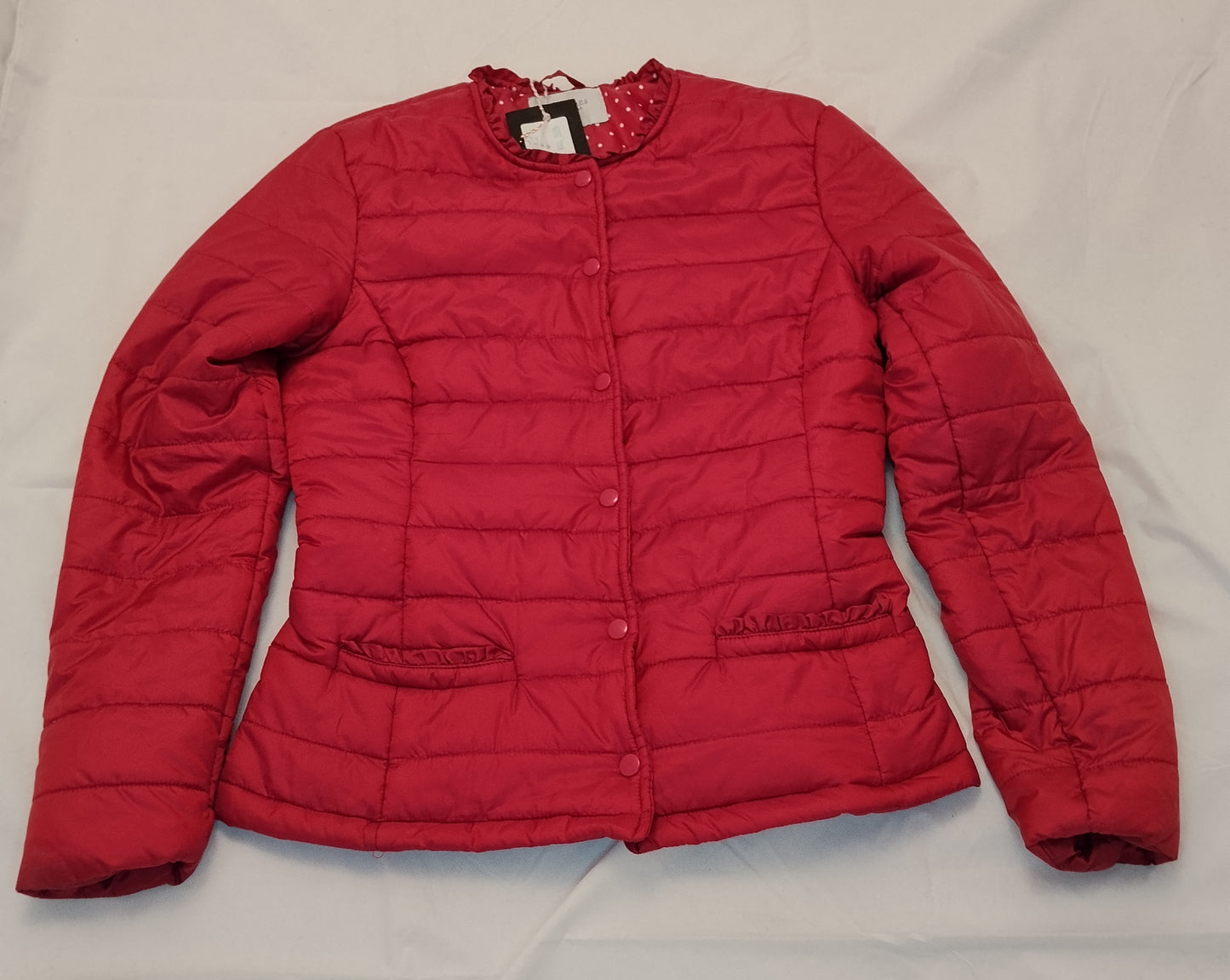 Piumino Donna Calliope Rosso Trapuntato Leggero Taglia S Nuovo con Cartellino