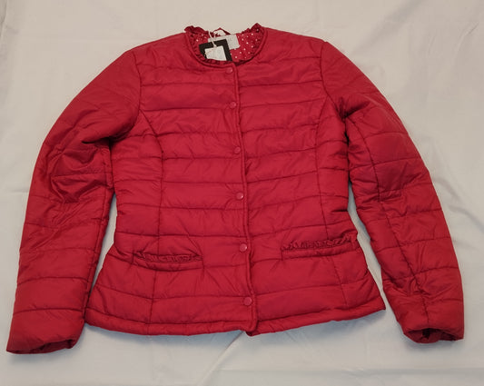 Piumino Donna Calliope Rosso Trapuntato Leggero Taglia S Nuovo con Cartellino