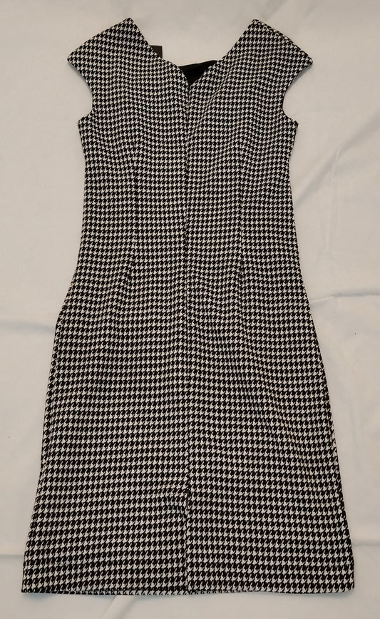 Abito Donna OVS Pied de Poule Nero Bianco Elegante Taglia S