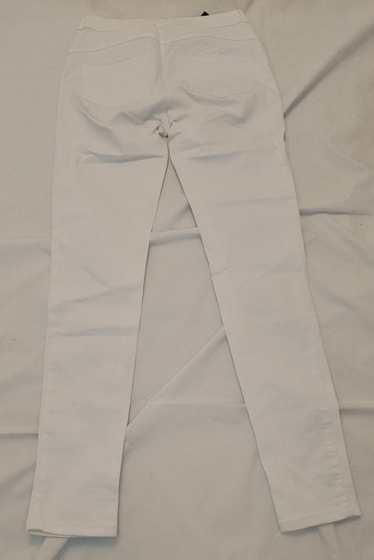 Pantaloni Donna Kaiccies Bianchi Skinny Eleganti Taglia S