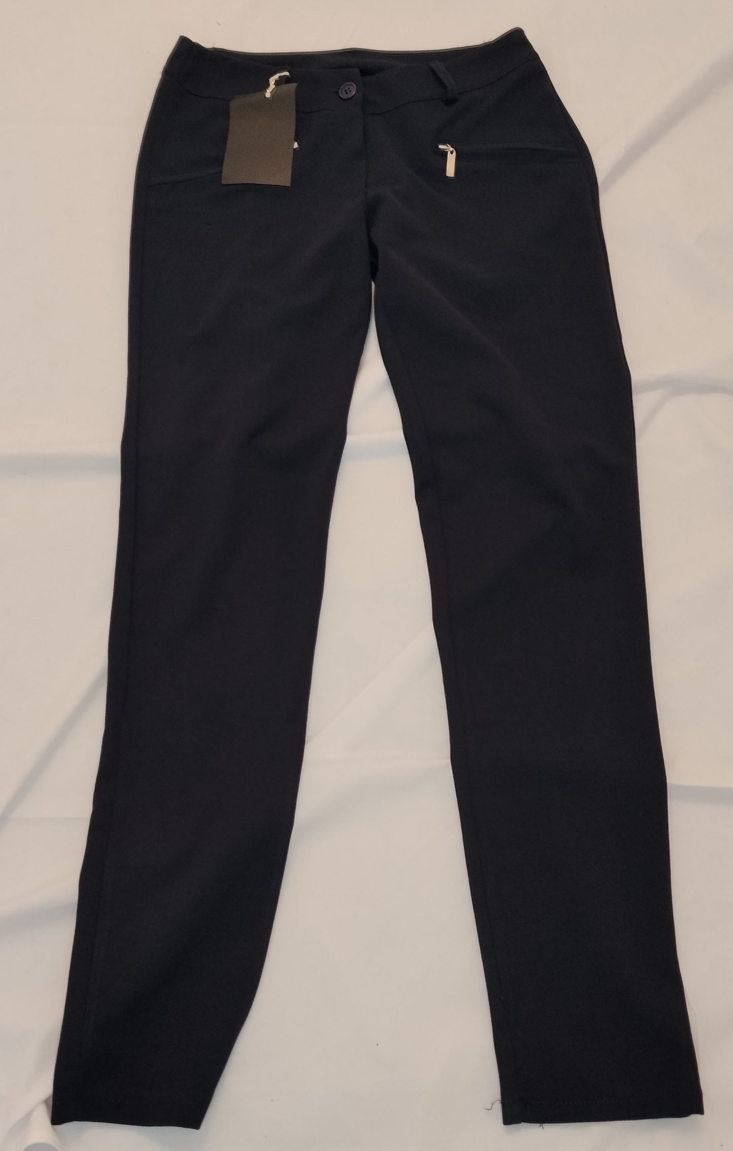 Pantaloni Donna Me & Me Neri Taglia S Eleganti Slim Fit