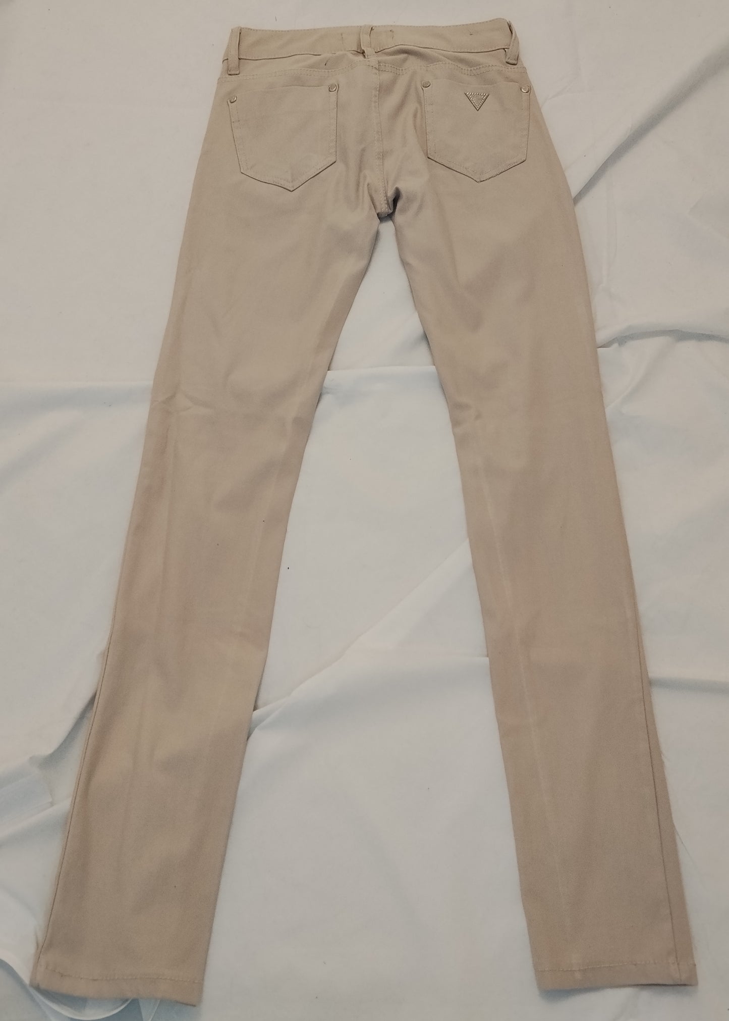 Pantaloni Donna Obiettivo Beige Taglia L Slim Fit Eleganti