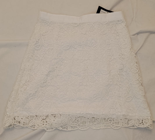 Gonna Donna Calliope Bianca in Pizzo Taglia S Elegante