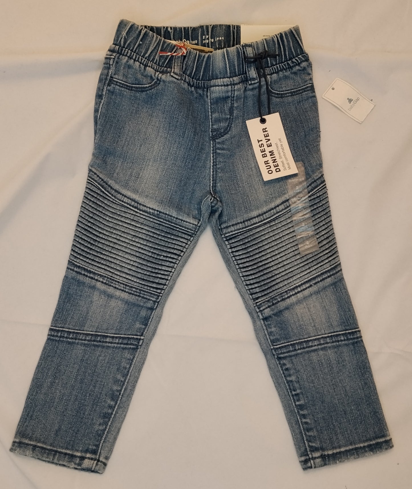Jeans Bambino GAP 2 Anni Denim Elasticizzato Nuovi con Cartellino