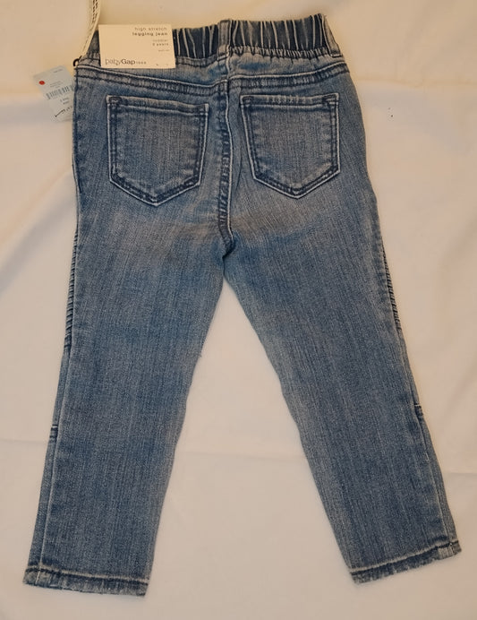 Jeans Bambino GAP 2 Anni Denim Elasticizzato Nuovi con Cartellino