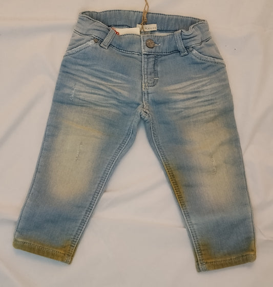Jeans Bambino Mapere Denim Chiaro 6 Mesi 66 cm Effetto Used