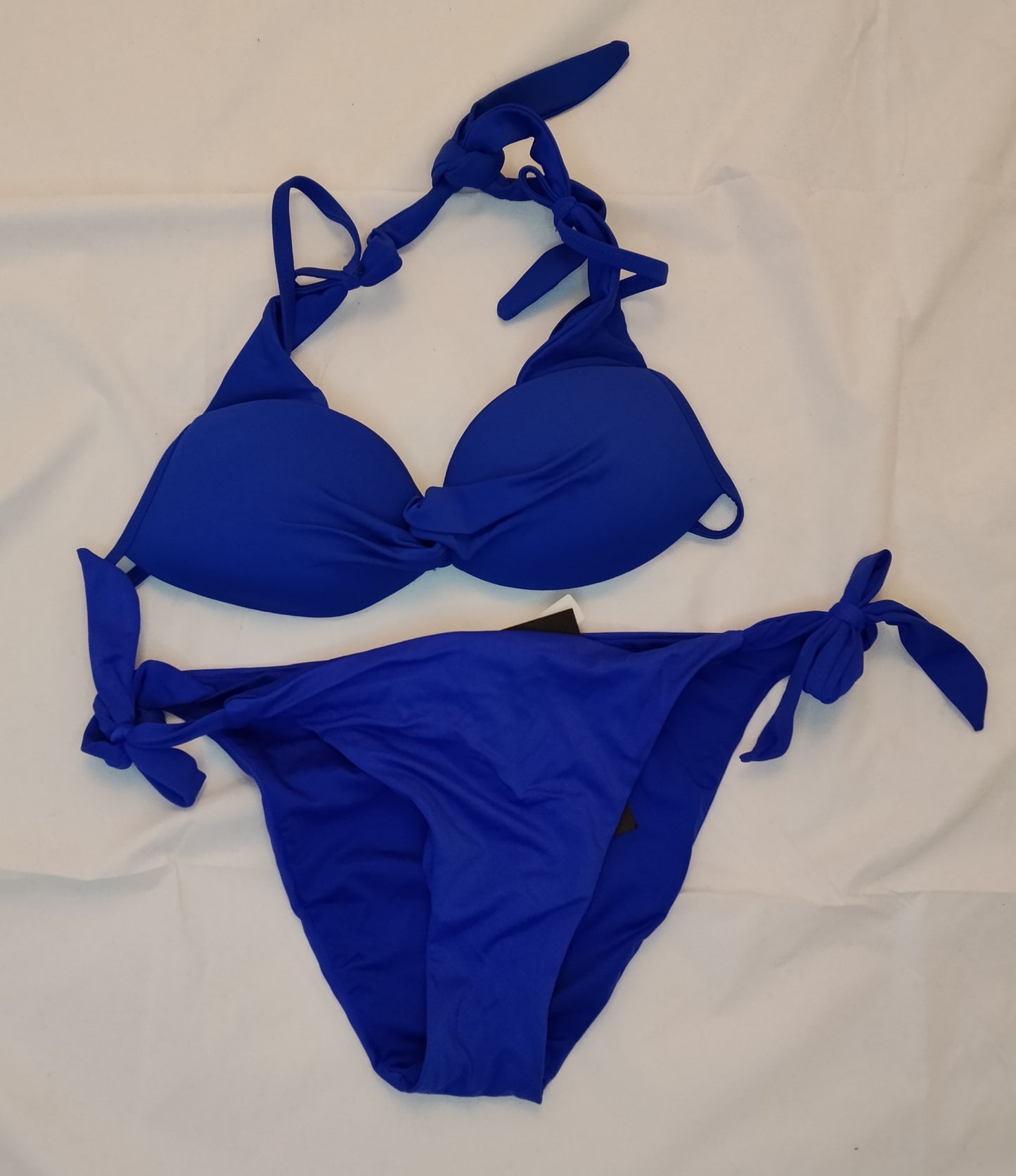 Bikini Donna Blu Taglia Seconda Costume Due Pezzi Push Up