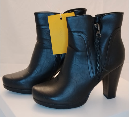Stivaletti Donna Obsel Neri Tacco Alto Elegante Zip Taglia 40