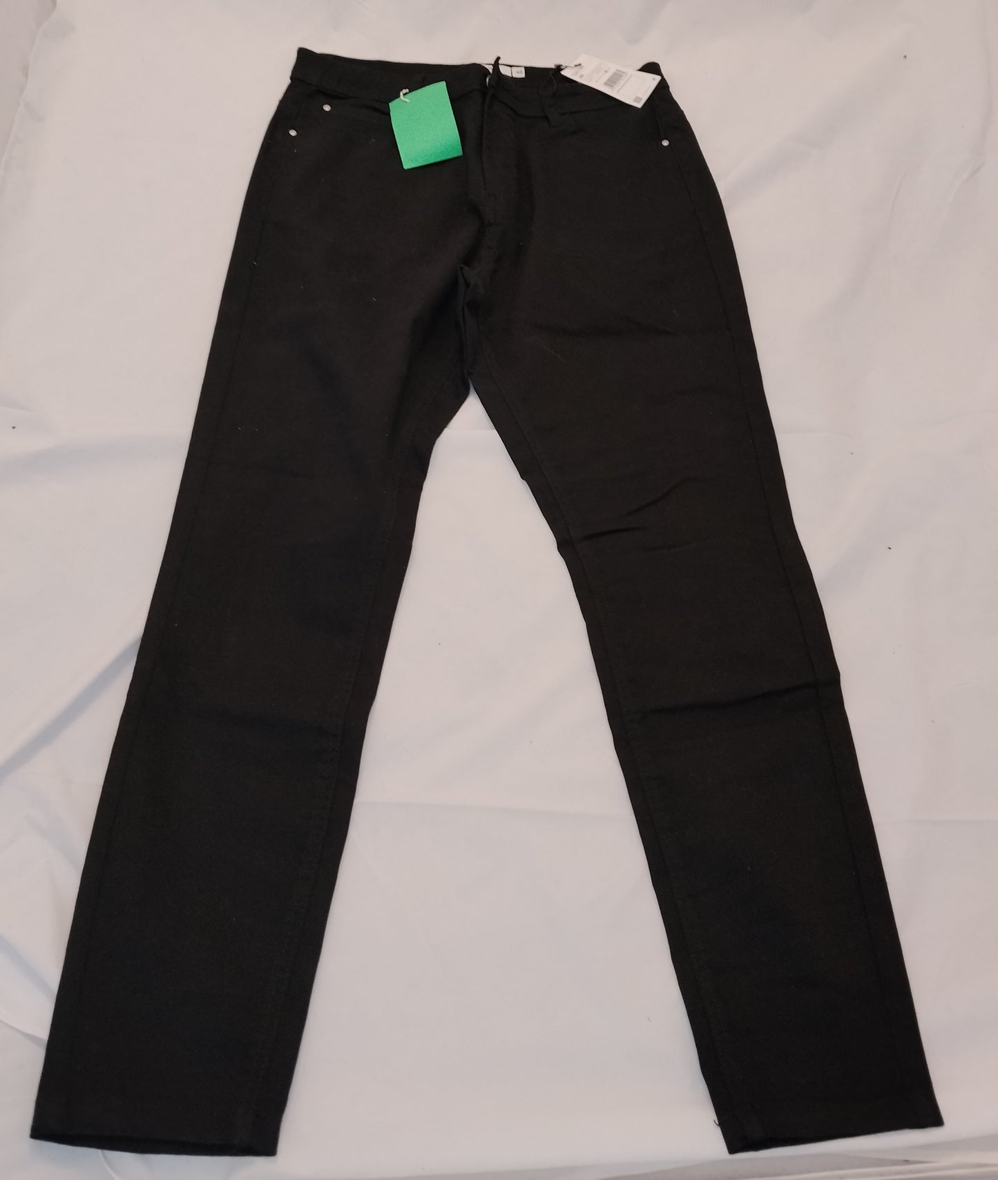 Pantaloni Donna Neri Classici Piazza Italia Taglia 48 Slim Casual Elegante