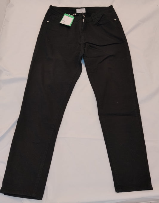 Pantaloni donna Neri Terranova Taglia 50 Slim Fit Casual Elegante