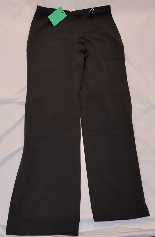 Pantaloni Donna Neri Palazzo Blu Eyes Taglia 50 Vita Alta Eleganti