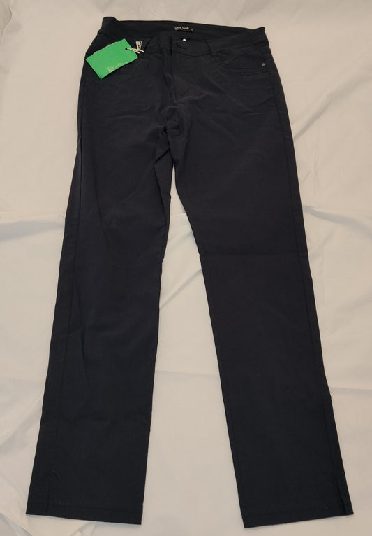 Pantaloni Donna Laura Torelli Neri Taglia 42 Eleganti Slim Fit