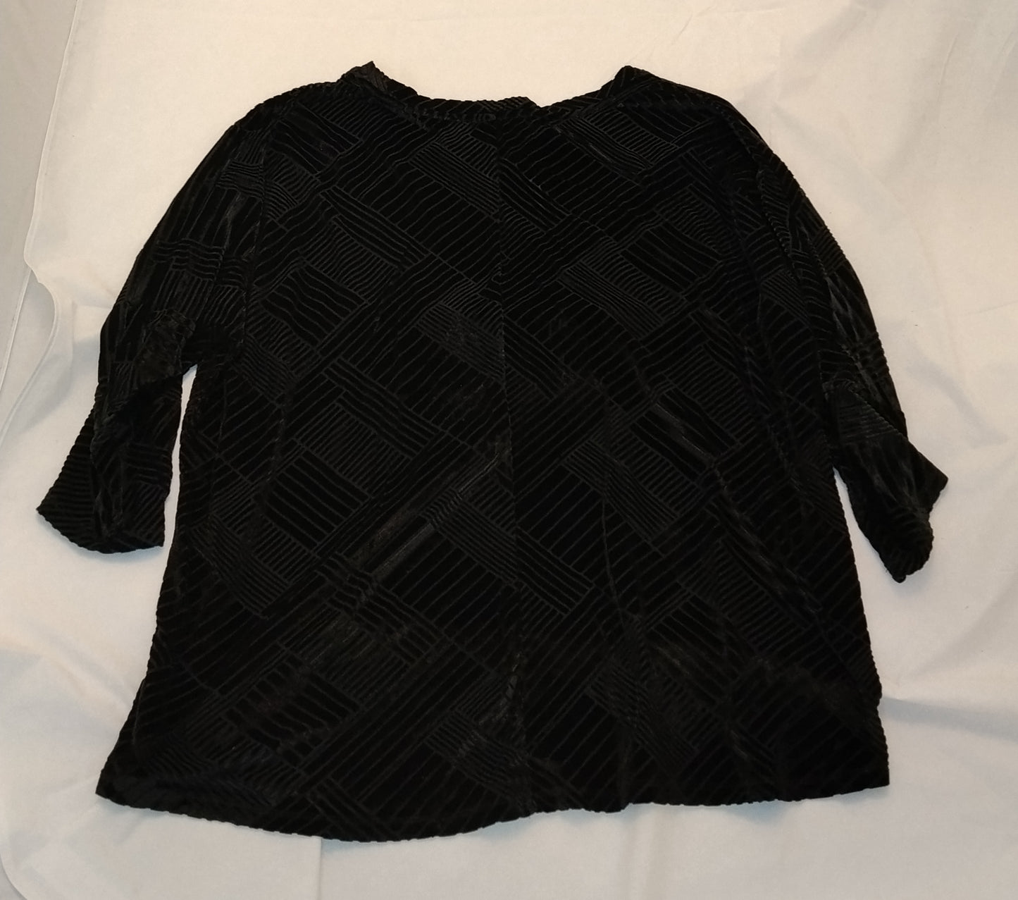 Maglia Donna Rosa Thea Nera Fantasia Geometrica Taglia M Elegante