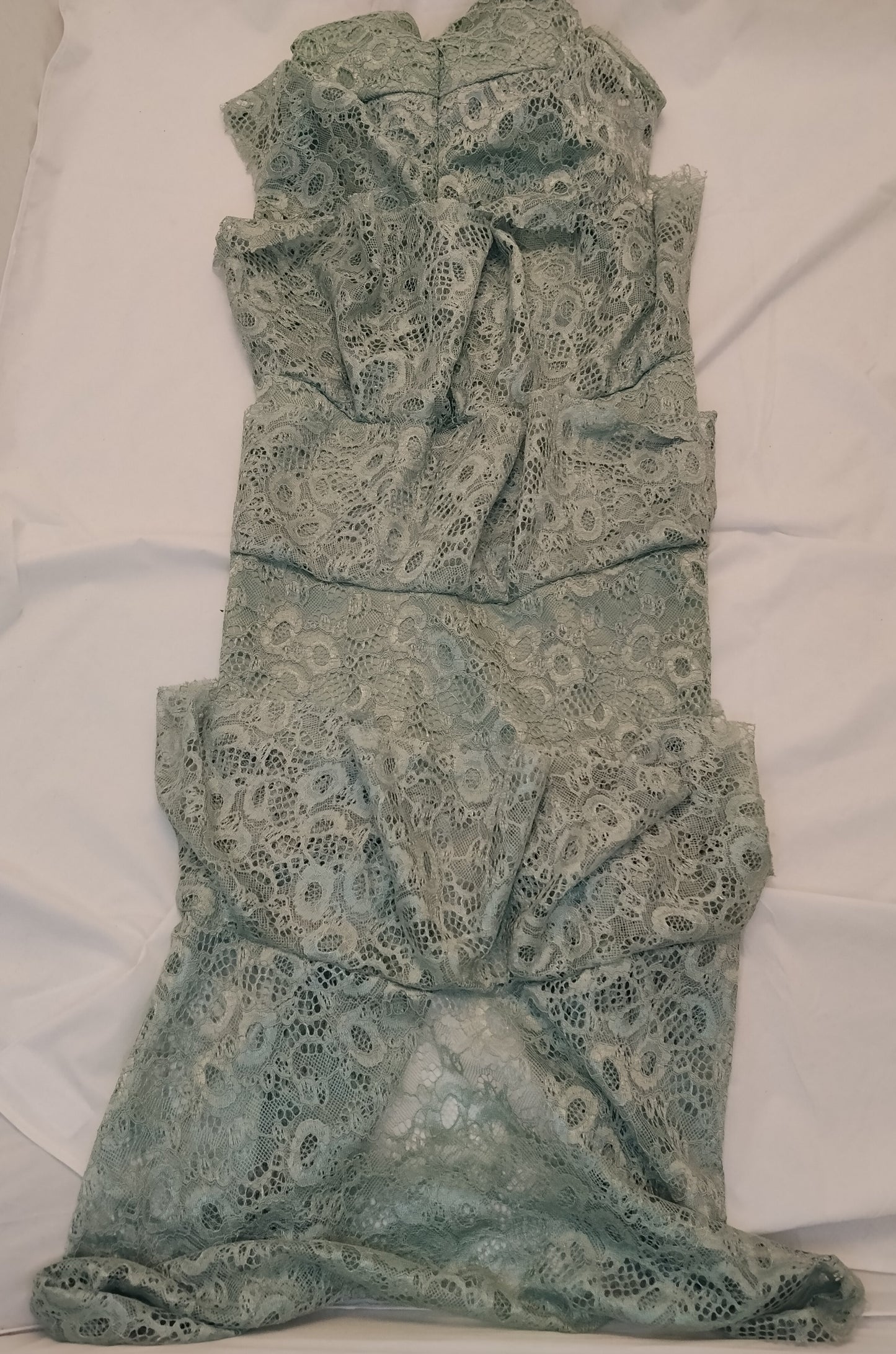 Vestito Donna Trendyol Pizzo Verde Acqua Taglia 42 Elegante Nuovo Con Cartellino