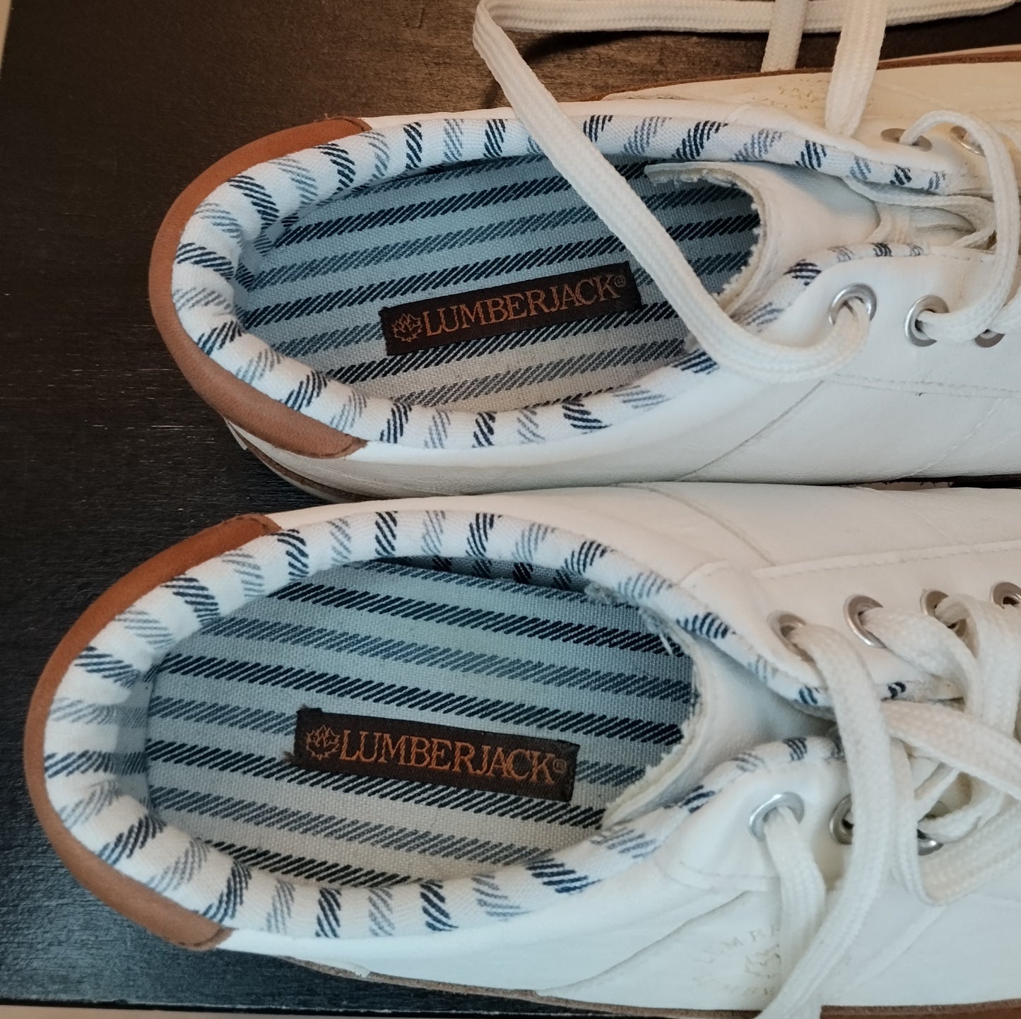 Lumberjack Sneakers Donna Taglia 39 Bianche con Inserti Marrone Scarpe Casual
