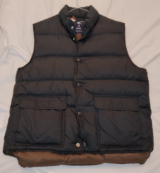 Gilet Uomo Nero Imbottito Taglia L Smanicato Casual con Tasche
