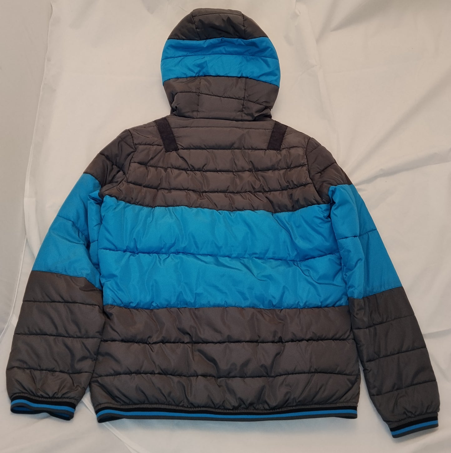 CMP Piumino Ragazzo 164 cm Giacca Invernale Blu Grigio con Cappuccio