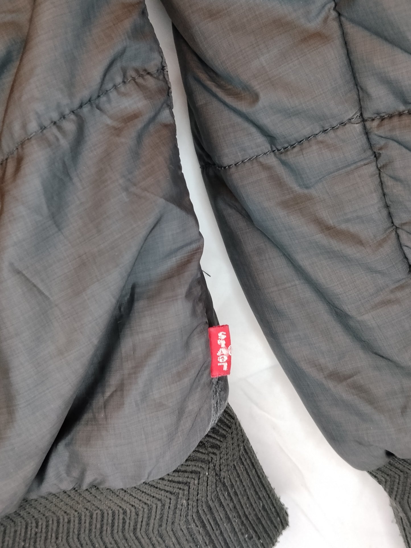 Levi's Piumino Uomo Nero con Cappuccio Taglia M Giacca Invernale