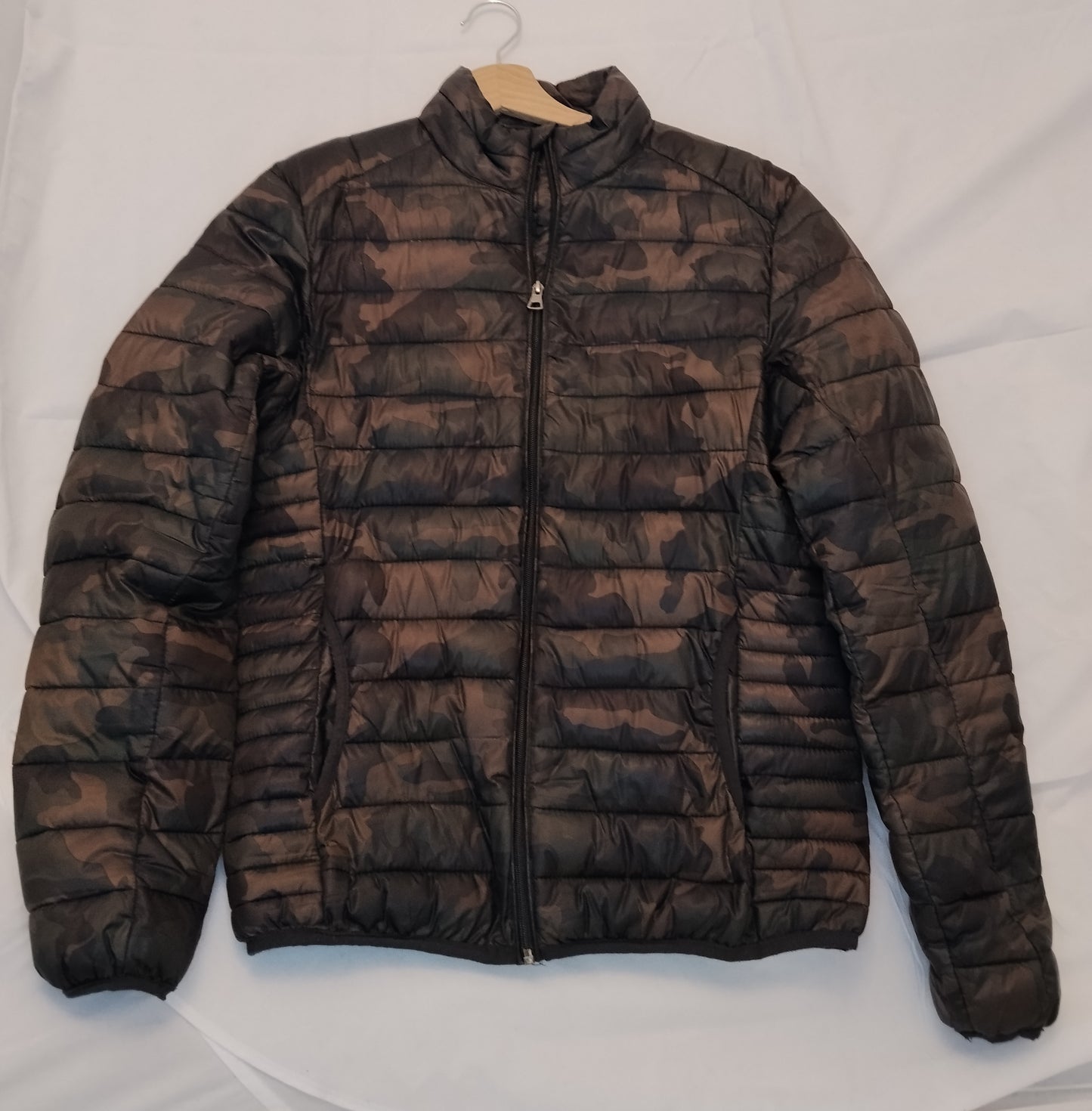 Piazza Italia Piumino Uomo Camouflage Taglia M Giacca Leggera