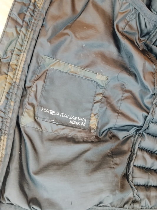 Piazza Italia Piumino Uomo Camouflage Taglia M Giacca Leggera